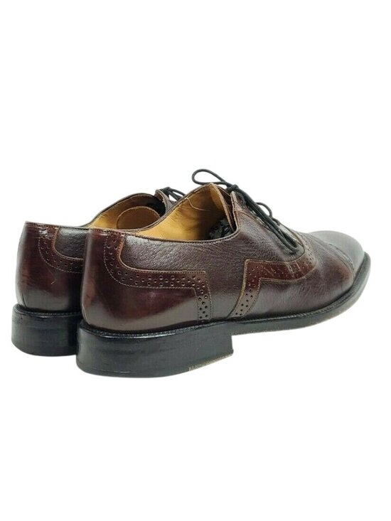 Mezlan Cap Toe Brogue Derby Marque Men\'s Size 9 Brown Leather Lace Up main image 6